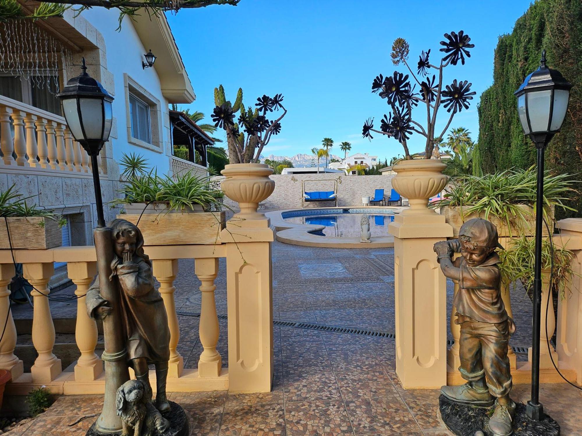 Villa Tres Palmeras En Alfaz Del Pi , Albir, Benidorm L'Alfas del Pi Bagian luar foto